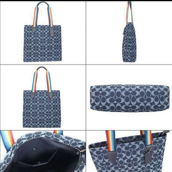 COACH TOTE IN SIGNATURE JACQUARD F31391 PRIDE FLAG - Picture 4 of 7